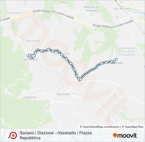 COTRAL Bus Line Map