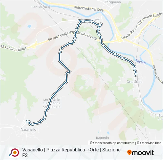 COTRAL Bus Line Map