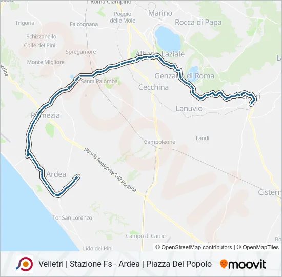 COTRAL Bus Line Map