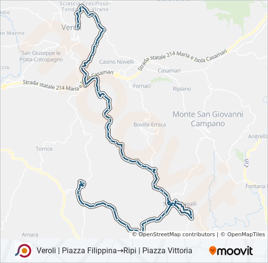 COTRAL bus Line Map