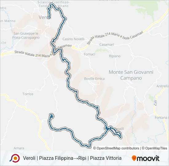 COTRAL Bus Line Map