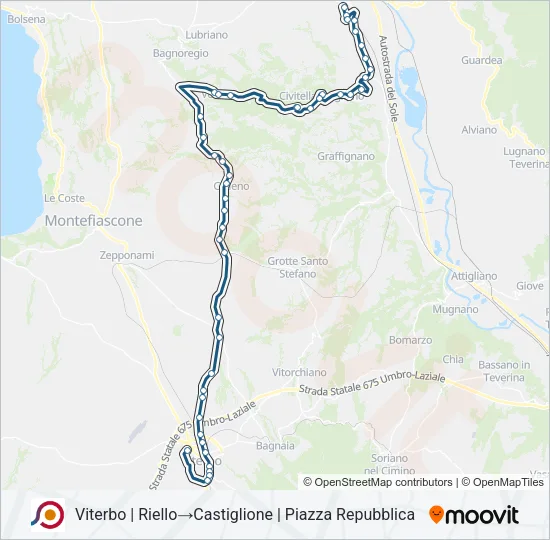 COTRAL Bus Line Map