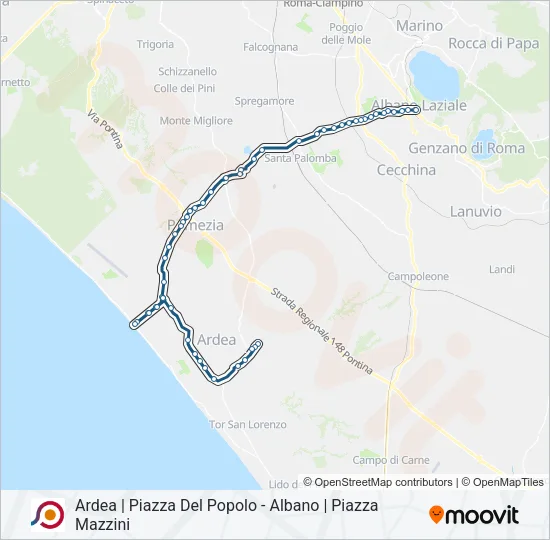 COTRAL Bus Line Map