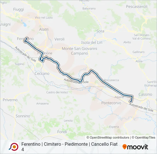 COTRAL Bus Line Map