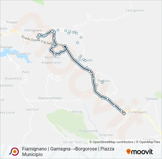 COTRAL Bus Line Map