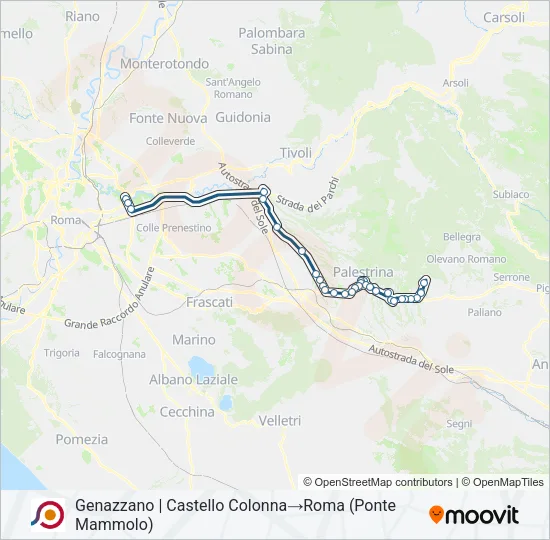 COTRAL Bus Line Map