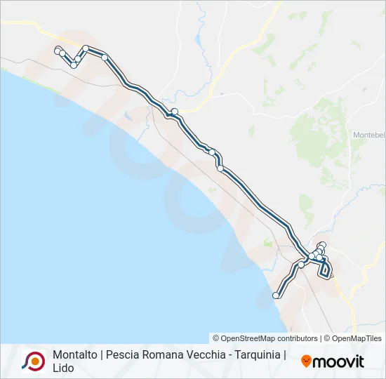 COTRAL Bus Line Map