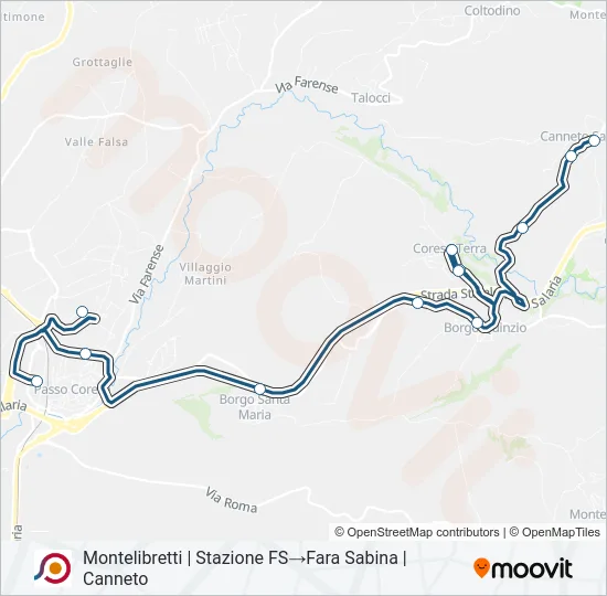 COTRAL Bus Line Map