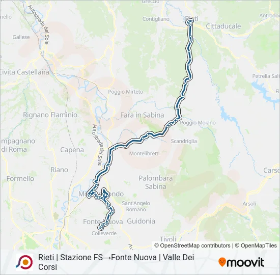 COTRAL Bus Line Map
