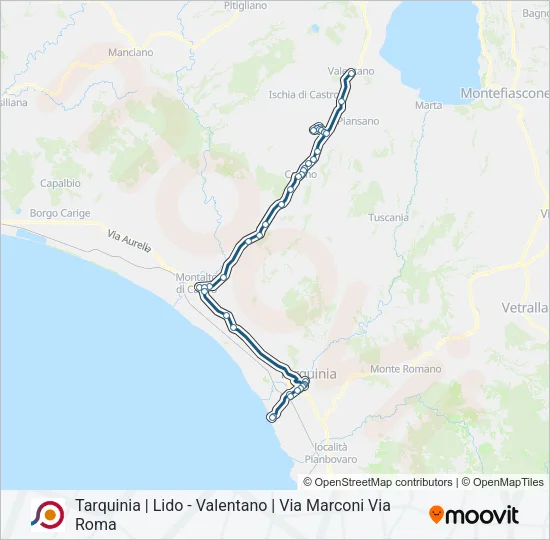 COTRAL Bus Line Map