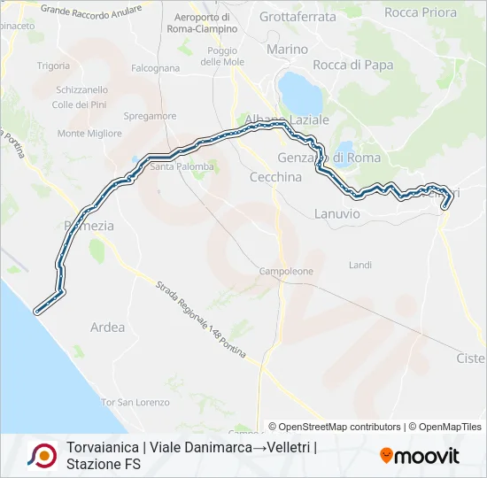 COTRAL Bus Line Map