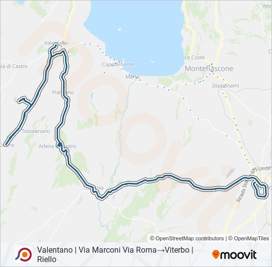 COTRAL bus Line Map