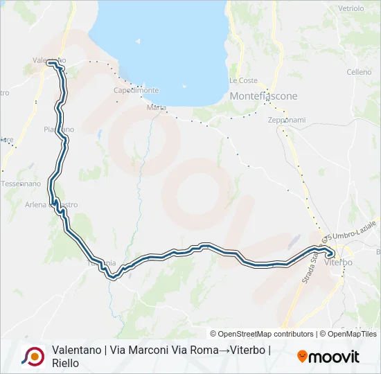 COTRAL Bus Line Map