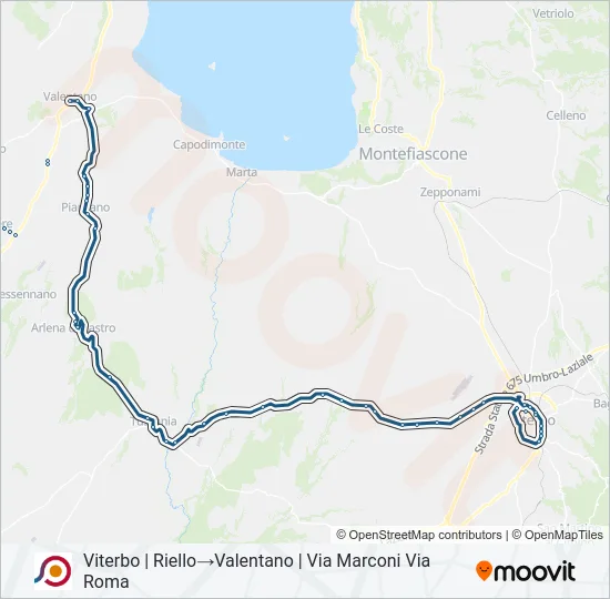 COTRAL Bus Line Map