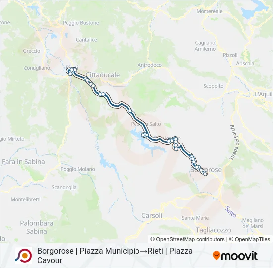 COTRAL Bus Line Map