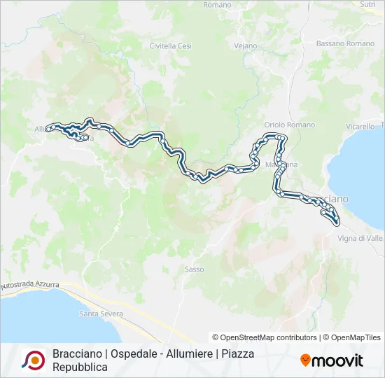 COTRAL Bus Line Map