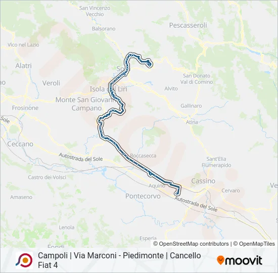 COTRAL Bus Line Map