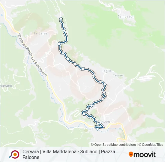 COTRAL Bus Line Map