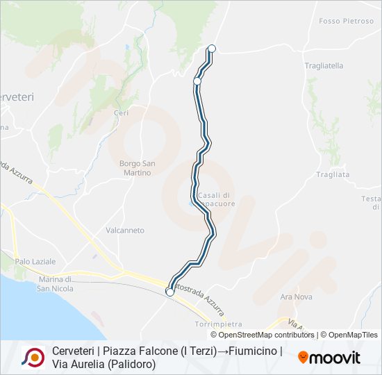 COTRAL bus Line Map