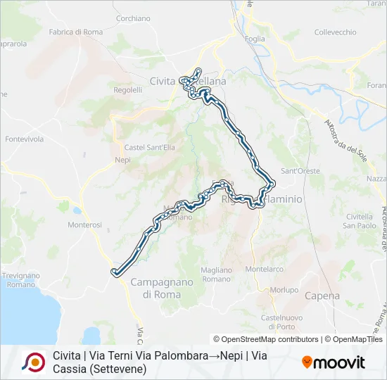 COTRAL Bus Line Map