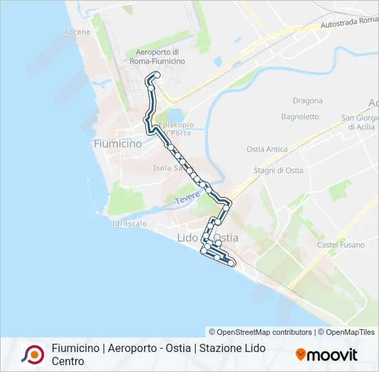 COTRAL Bus Line Map