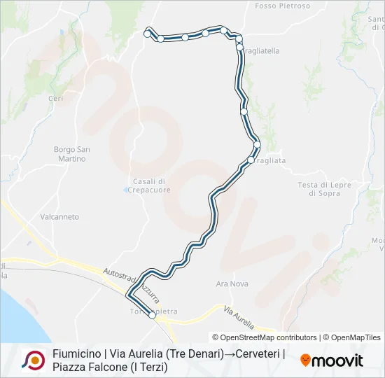 COTRAL Bus Line Map