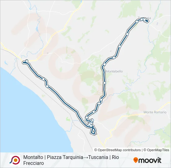 COTRAL Bus Line Map