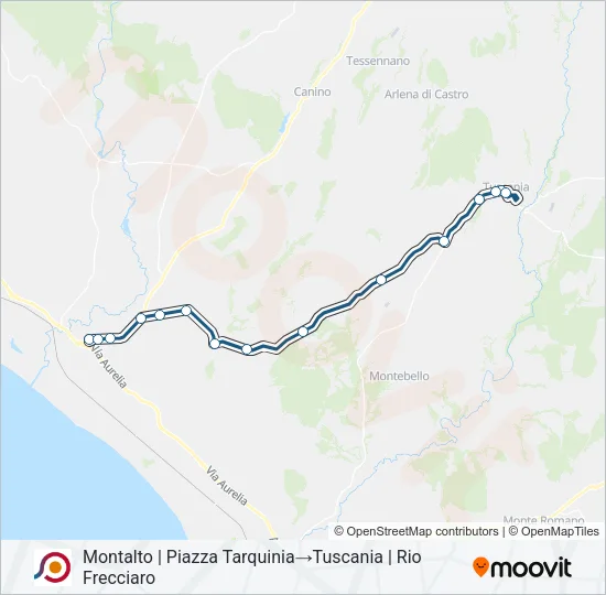 COTRAL Bus Line Map