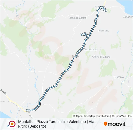 COTRAL Bus Line Map