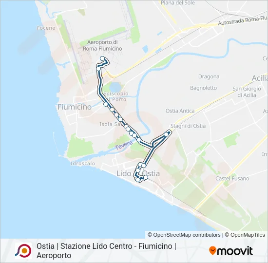 COTRAL Bus Line Map