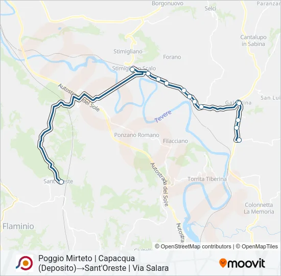 COTRAL Bus Line Map