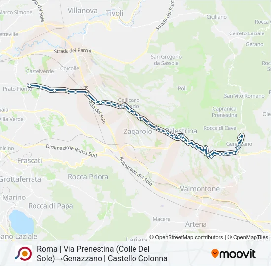 COTRAL Bus Line Map