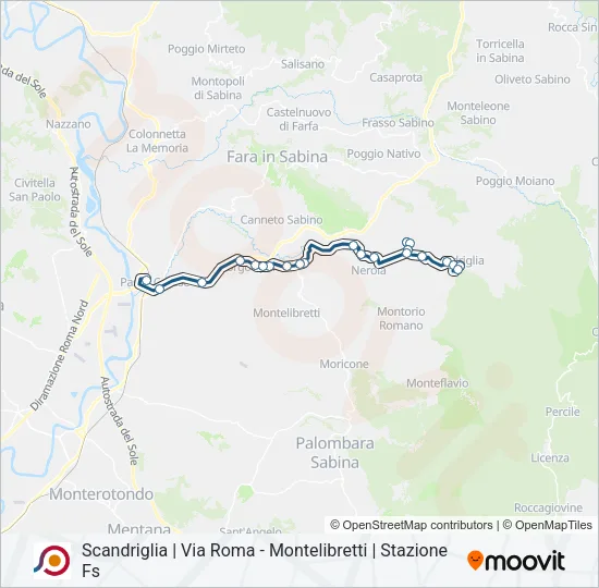 COTRAL Bus Line Map