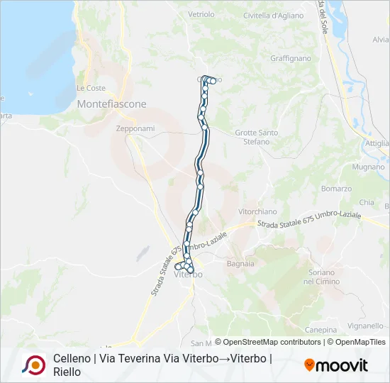 COTRAL Bus Line Map
