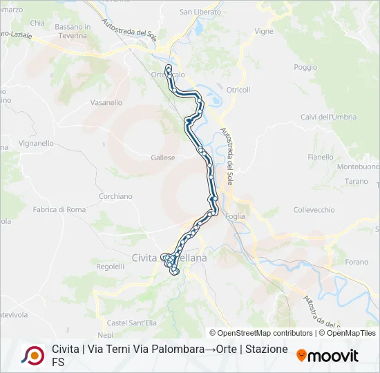 COTRAL Bus Line Map