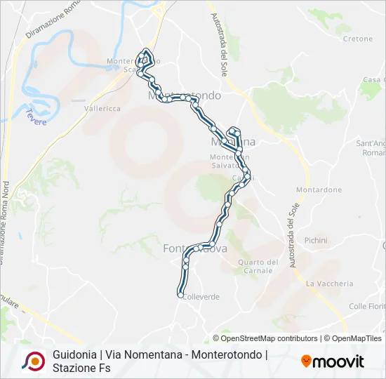 COTRAL Bus Line Map