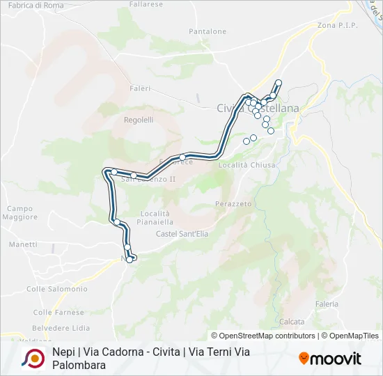 COTRAL Bus Line Map
