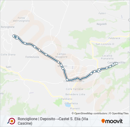 COTRAL bus Line Map