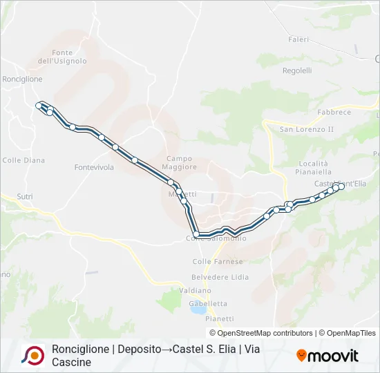COTRAL Bus Line Map