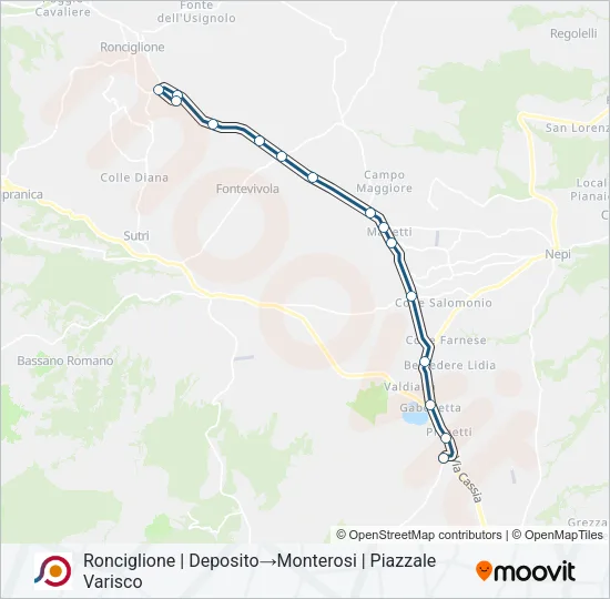 COTRAL Bus Line Map