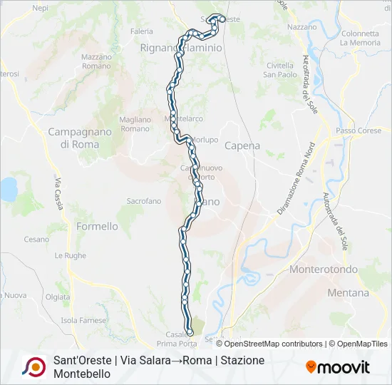 COTRAL Bus Line Map