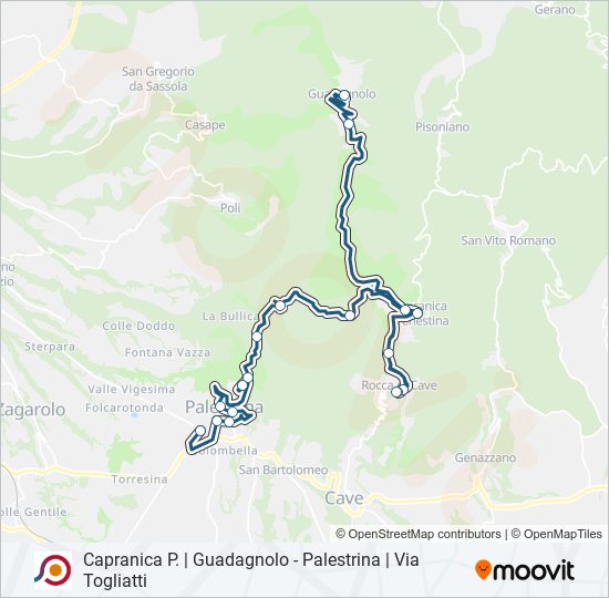 COTRAL bus Line Map