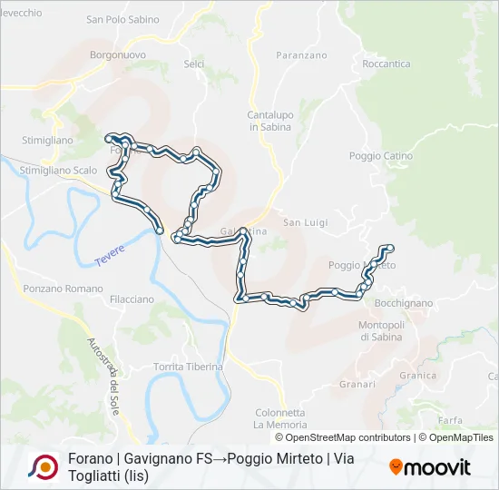 COTRAL Bus Line Map