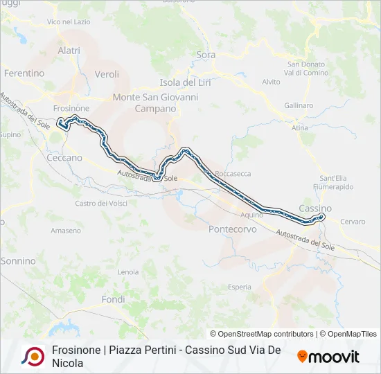 COTRAL Bus Line Map