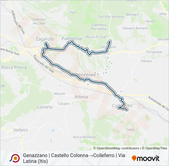 COTRAL Bus Line Map