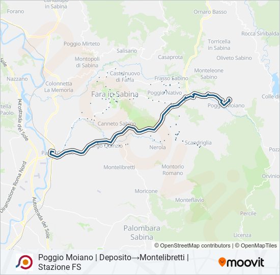 COTRAL bus Line Map