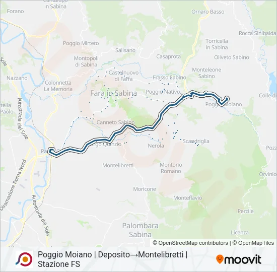 COTRAL Bus Line Map
