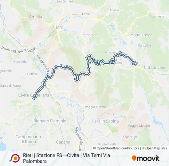 COTRAL Bus Line Map