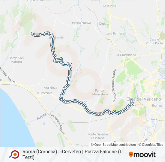 COTRAL Bus Line Map