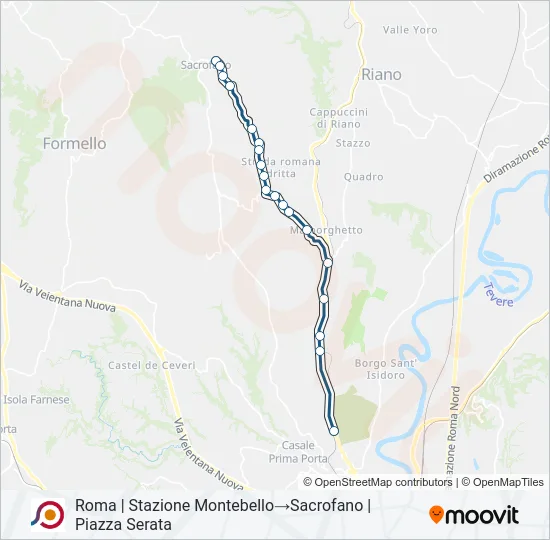 COTRAL Bus Line Map